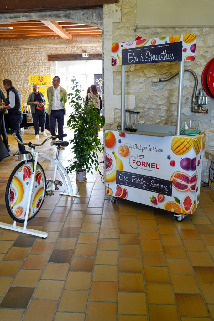 Animations vélo à smoothies