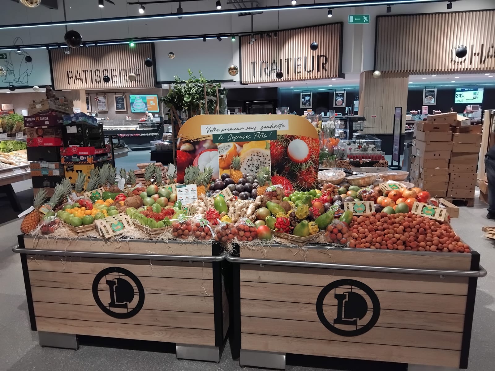 Leclerc rayon fruits exotiques